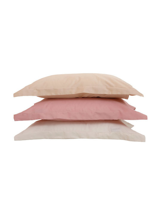 Anna Riska Luxury Pillowcase Set Oxford 8 Blush Pink 50x70cm.