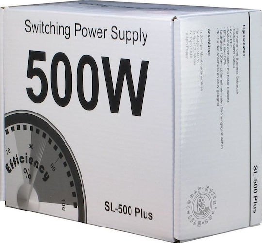 Inter-Tech SL-500 Plus 500W Γκρι Τροφοδοτικό Υπολογιστή Full Wired