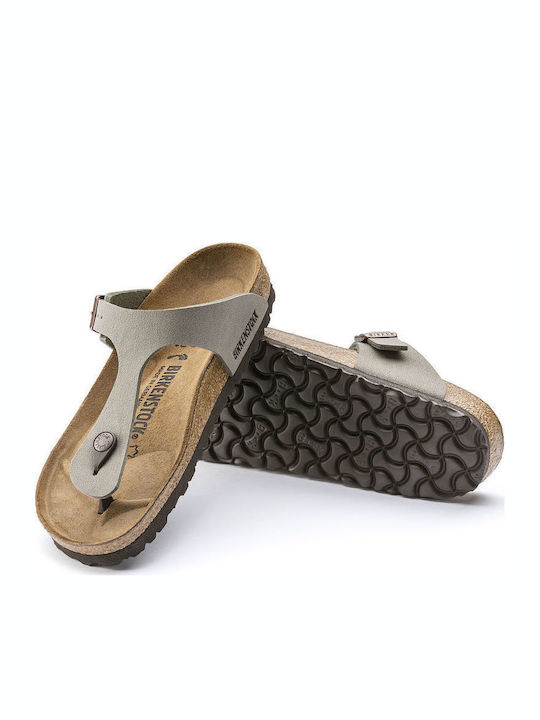 Gizeh Γυναικεία Ανατομικά Σανδάλια Stone Regular Fit