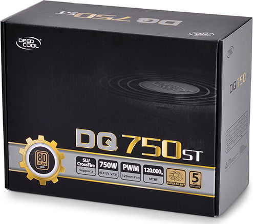 Deepcool DQ750ST 750W Schwarz Computer-Netzteil Voll verkabelt 80 Plus Gold