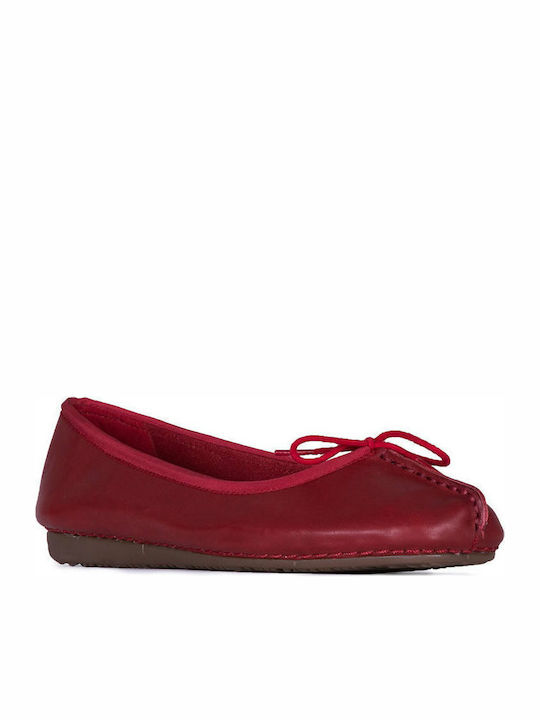 Clarks Anatomic Leather Ballerinas Freckle Ice