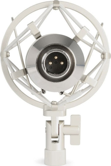Vonyx CM400 Πυκνωτικό Μικρόφωνο XLR Shock Mounted για Φωνητικά σε Ασημί Χρώμα