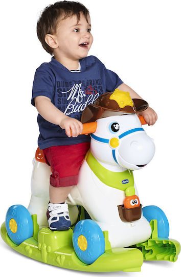 Chicco Baby Rodeo Schaukelspielzeug Pferd für 12++ Monate mit Geräuschen & Musik für ein Gewicht bis zu 25kg Mehrfarbig