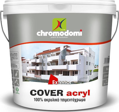 CHromodomi Cover Acryl Plastic Acrilyc Paint for Exterior Use White 9lt