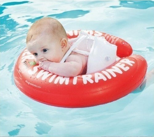 Freds Swim Academy Baby-Safe Swimming Aid Swimtrainer for 6 Months up to 4 years Red