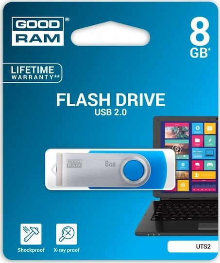 GoodRAM UTS2 8GB USB 2.0 Stick Μαύρο