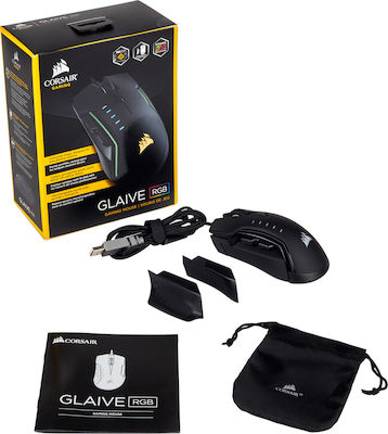 Corsair Glaive RGB Wireless Gaming Mouse 16000 DPI Negru