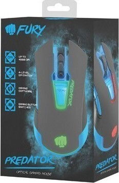 Natec Fury Predator Gaming Ποντίκι 4800 DPI Πολύχρωμο