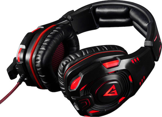 Modecom MC-832 Over Ear Gaming Headset με σύνδεση USB Κόκκινο