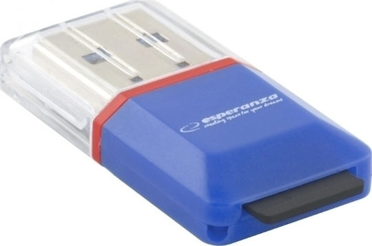 Esperanza EA134 Card Reader USB 2.0 for / /m/i/c/r/o/S/D/ / / / / Orange