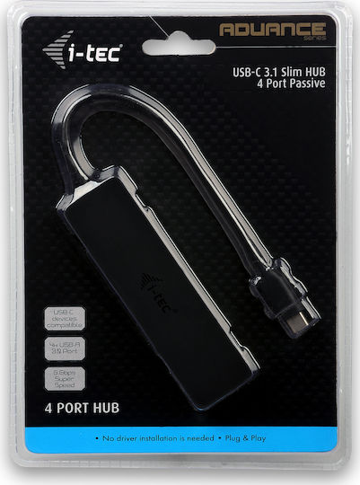 i-tec Hub 4 Θυρών USB 3.0 με σύνδεση USB-C