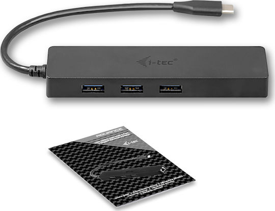 i-tec Hub USB 3 Porturi USB 3.0 cu Conectare USB-A Ethernet