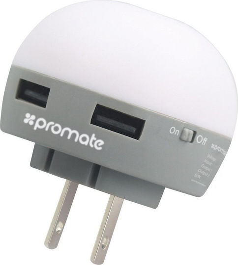 Promate Charger Without Cable Whites (Glint)