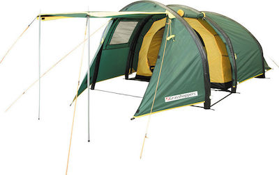 Grasshoppers Σκηνή Camping Τούνελ Χακί με Διπλό Πανί 3 Εποχών για 3 Άτομα 350x190x140εκ.