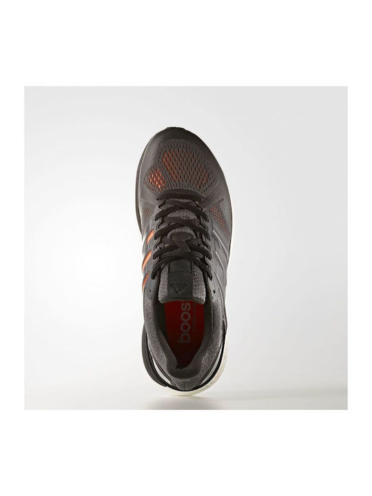 Supernova ST Boost Ανδρικά Αθλητικά Παπούτσια Running Grey / Core Black / Solar Orange