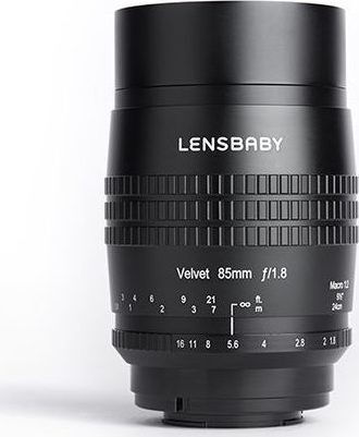 Lensbaby Cadru complet Obiectiv Foto Velvet 85 Teleobiectiv / Macro pentru Montura Canon EF Black