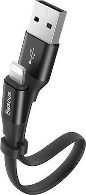 Baseus Nimble Flat USB to Lightning Cable Μαύρο 0.23m (CALMBJ-B01)