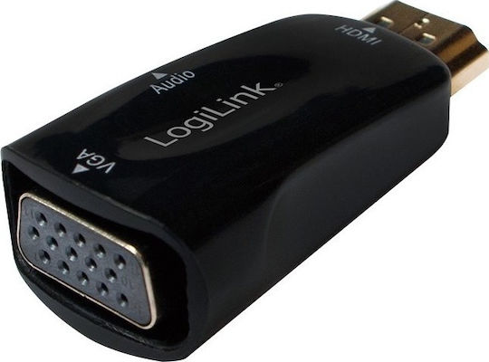 LogiLink Converter HDMI male to 3.5mm / VGA female 1pcs CV0107