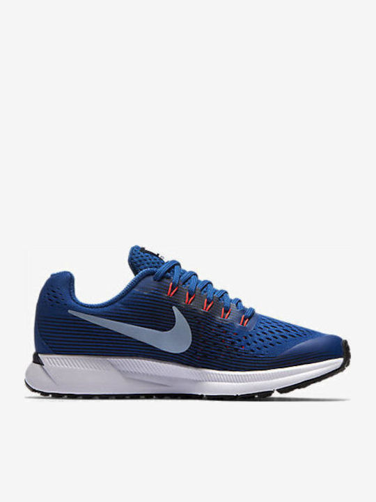 Pegasus Zoom Pegasus 34 GS Kids Sports Shoes Running with Laces Blue