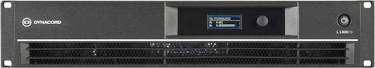 Dynacord L1300FD PA Power Amplifier 2 Channels 600W/4Ω 320W/8Ω with Cooling System Black