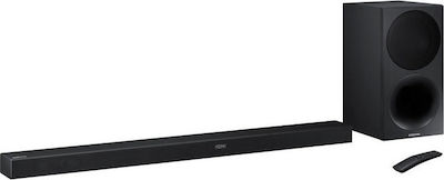 Samsung HW-M550 Soundbar 340W 3.1 με Ασύρματο Subwoofer και Τηλεχειριστήριο Μαύρο