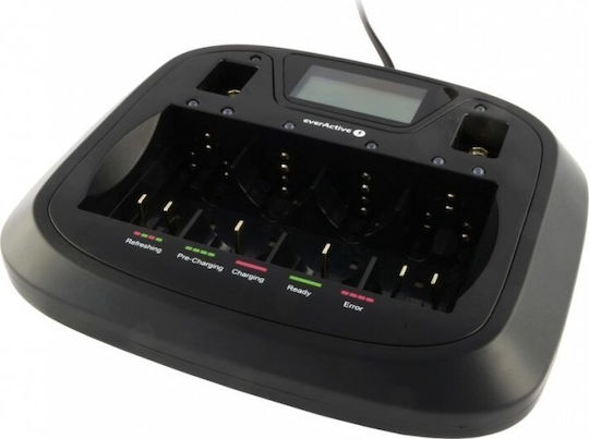 everActive NC-900U Ladegerät 8 Batterien Ni-Cd/Ni-MH Größe AA/AAA/9V/D