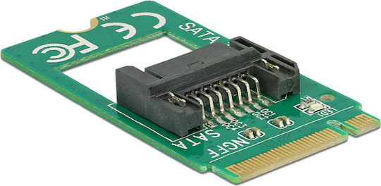 DeLock Adapter M.2 Schlüssel B Stecker auf SATA 7pin 2242 (62876)