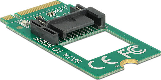 DeLock Adapter M.2 Schlüssel B Stecker auf SATA 7pin 2242 (62876)