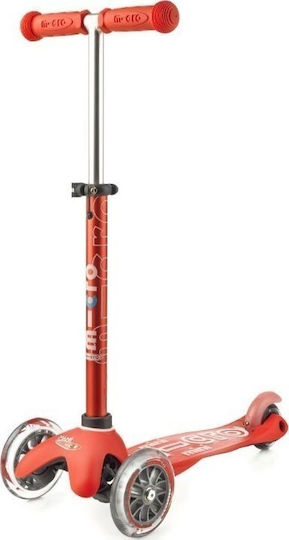 Micro Παιδικό Πατίνι Mini 3 in 1 Deluxe Τρίτροχο με Κάθισμα για 1-5 Ετών Κόκκινο