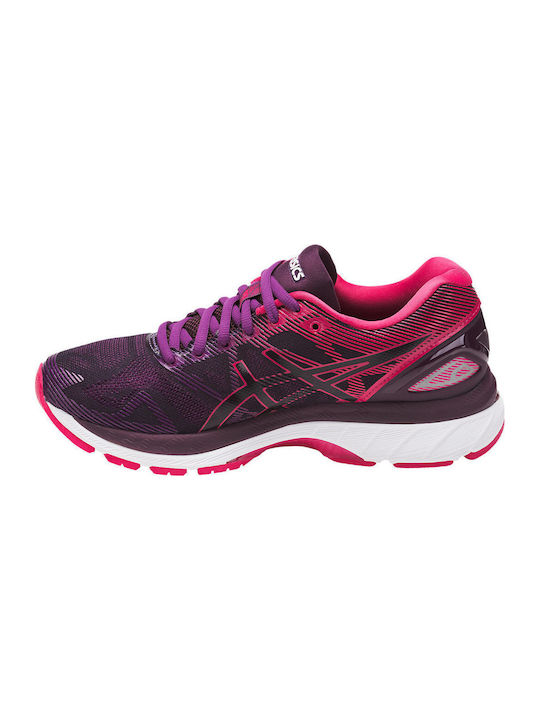 Gel-Nimbus 19 Sport Shoes Running Black / Cosmo Pink / Winter Bloom