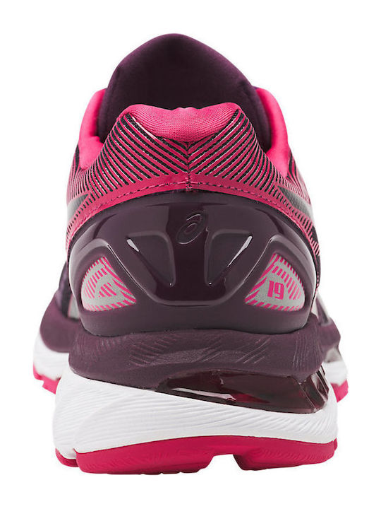 Gel-Nimbus 19 Sport Shoes Running Black / Cosmo Pink / Winter Bloom
