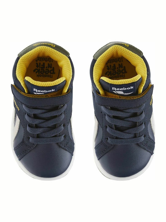 Comp Kinder Sneakers Hoch mit Klettverschluss Blau