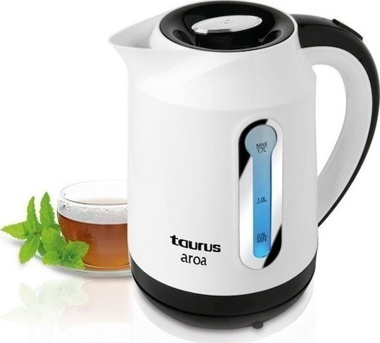 Taurus Aroa Βραστήρας 1.7lt 2200W Λευκός