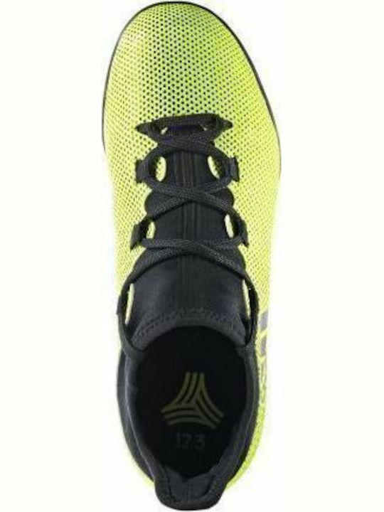 X Tango 17.3 TF Kids Turf Soccer Shoes with Sock Yellow