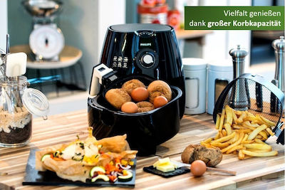 Philips HD9220/20 Φριτέζα Αέρος με Αποσπώμενο Κάδο 0.8lt Μαύρη
