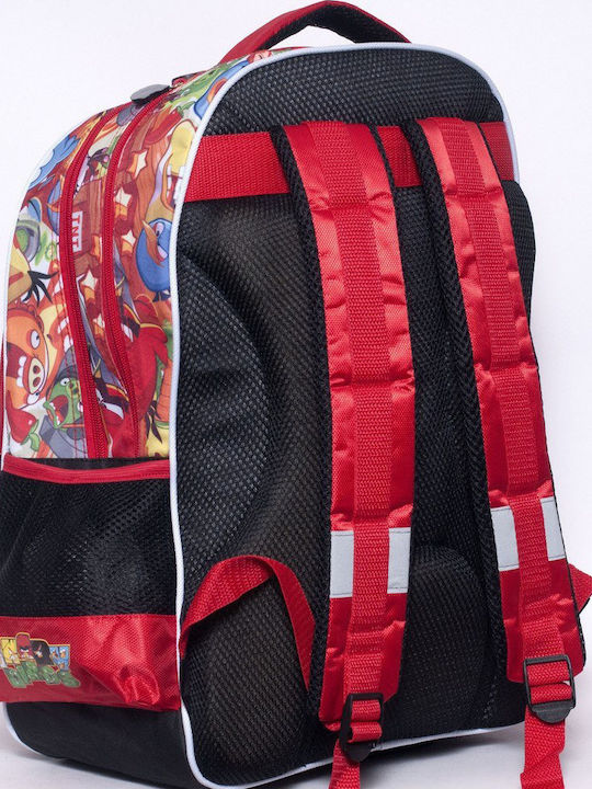 Gim Angry Birds Schulranzen Rucksack Kindergarten in Rot Farbe