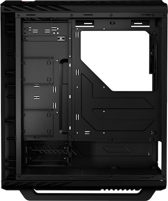 Aerocool P7-C1 Pro Геймърско бюро Midi Tower Компютърна кутия със страничен прозорец и RGB осветление Черен