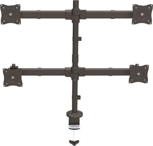 StarTech Halterung Auf dem Schreibtisch für 4 Monitore bis 27" mit Arm (ARMQUAD)