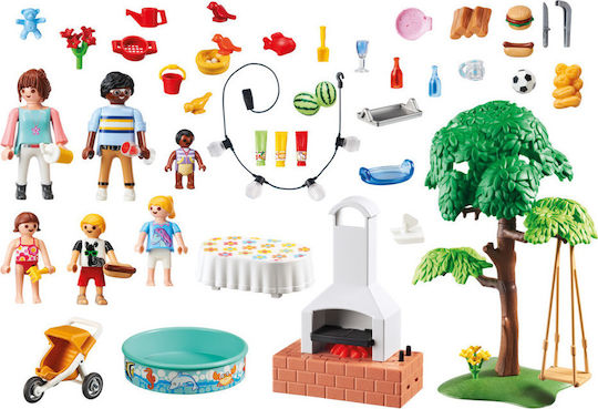 Playmobil Stadtleben Party im Garten BBQ für 4-10 Jahre