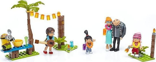 Mattel Building Blocks Mega Construx Despicable Me Family Luau Party For 5+ Years 123 Pieces