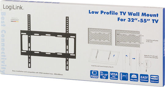 LogiLink BP0011 BP0011 Wandhalterung für Fernseher bis 55" und 40kg