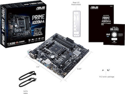 Asus Prime A320M-A Motherboard Micro ATX mit AMD AM4 Socket