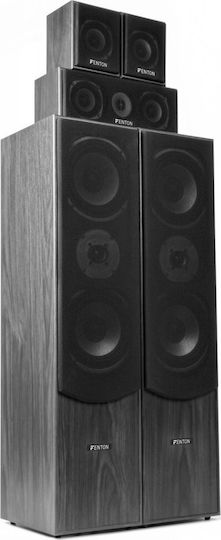 Fenton Heimkino-Lautsprecherset 5 System 100.330 335W Schwarz