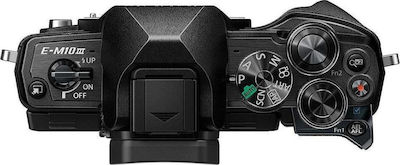 Olympus Mirrorless Φωτογραφική Μηχανή OM-D E-M10 Mark III Micro Four Thirds (4/3") Kit (ED 14‑42mm F3.5‑5.6 II R) Black