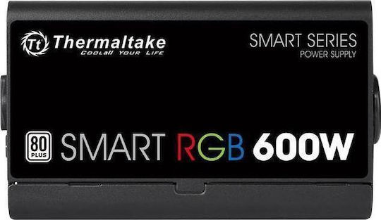 Thermaltake Smart RGB 600W Черен Компютърно захранване Пълен кабел 80 Plus Standard