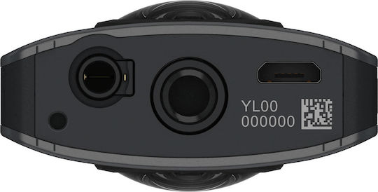 Ricoh Theta V 19GB Action Camera 4K Ultra HD Λήψης 360° Υποβρύχια (με Θήκη) με WiFi Γκρι