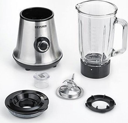 Severin Μπλέντερ με Γυάλινη Κανάτα 1 lt 500W Inox SM 3734