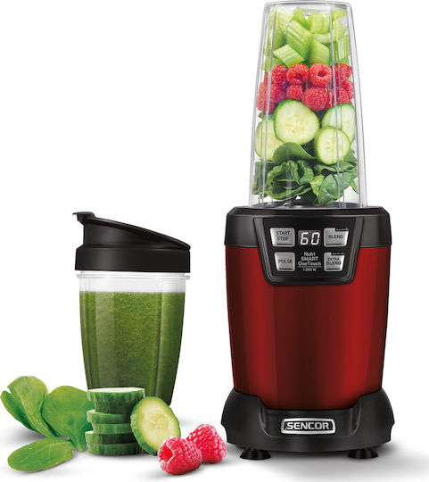 Sencor Nutri Smoothie SNB 6601RD Blender with Tritan Jug 800 ml 1200W Red