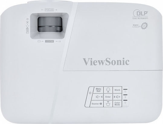 Viewsonic PA503S 3D Проектор DLP Обикновена лампа с вградени високоговорители Бял
