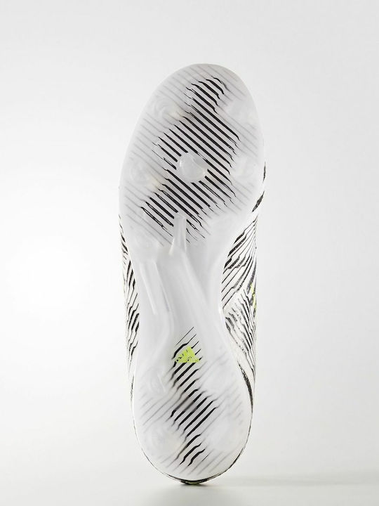Nemeziz 17+ 360 Agility Firm Ground Cleats FG Kids Soccer Cleats Molded Outsole White